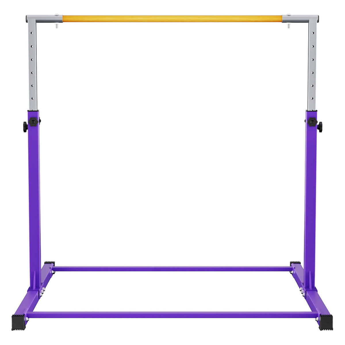 Signature Fitness Adjustable Folding Steel Gymnastics Bar, Ages 3 & Up, Purple