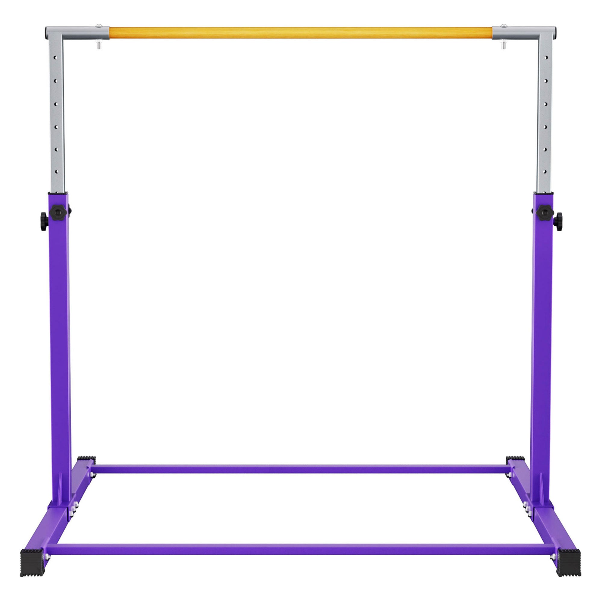 Signature Fitness Adjustable Folding Steel Gymnastics Bar, Ages 3 & Up, Purple - VMInnovations