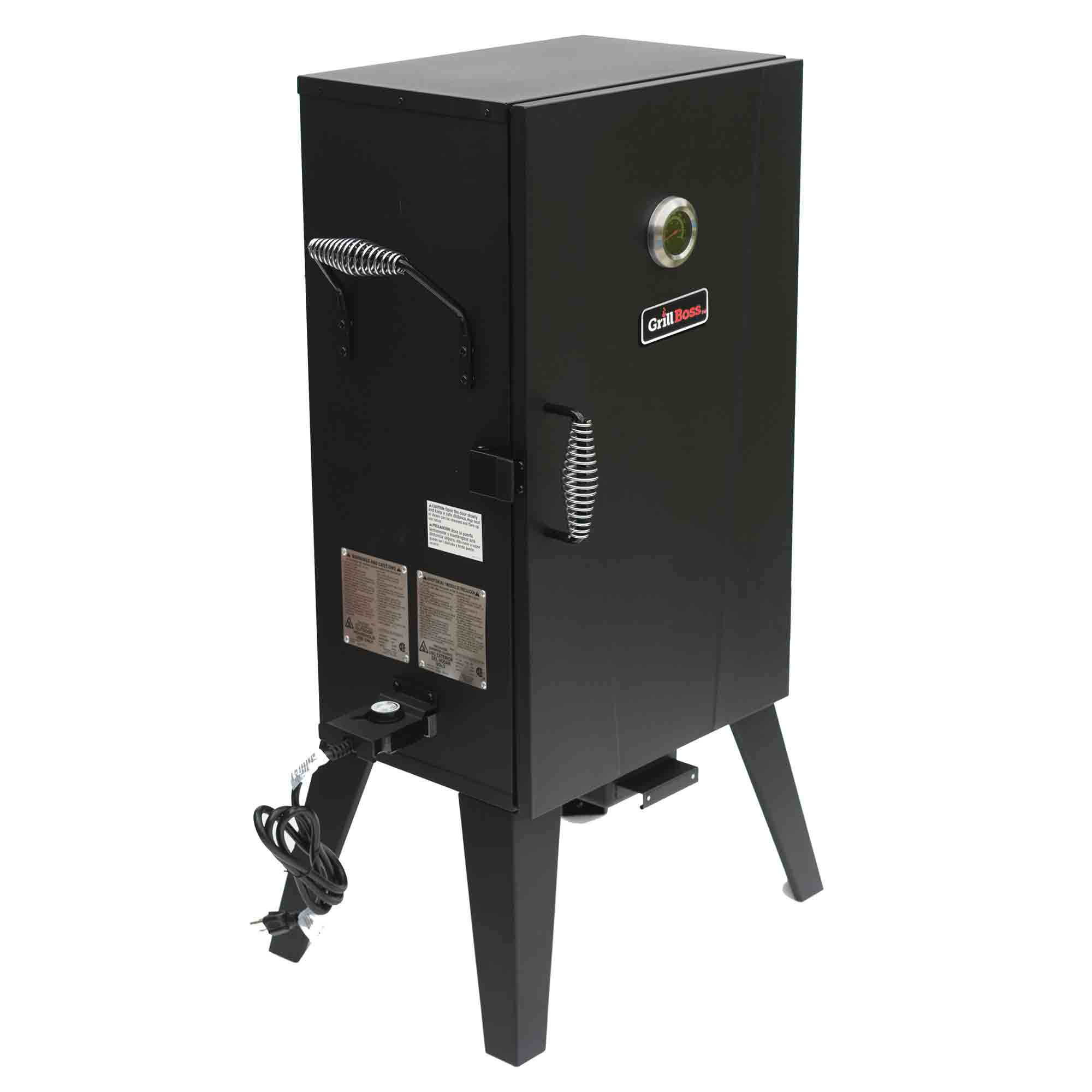 Grill Boss 1500 Watt Electric Smoker w/531 Sq In Cooking Area, Black (Open Box) - VMInnovations