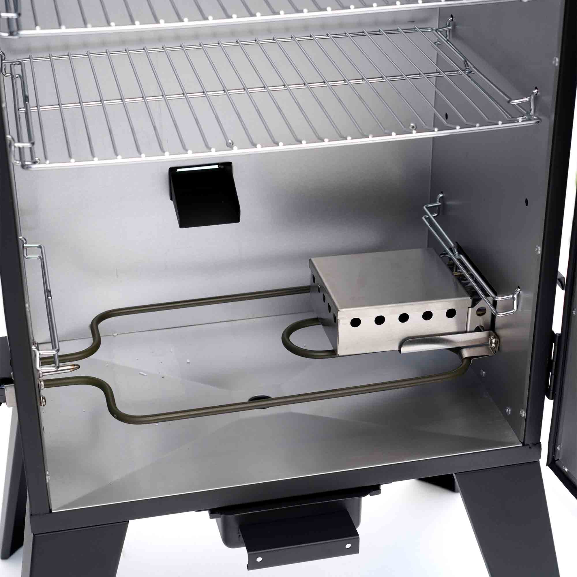 Grill Boss 1500 Watt Electric Smoker w/531 Sq In Cooking Area, Black (Open Box)
