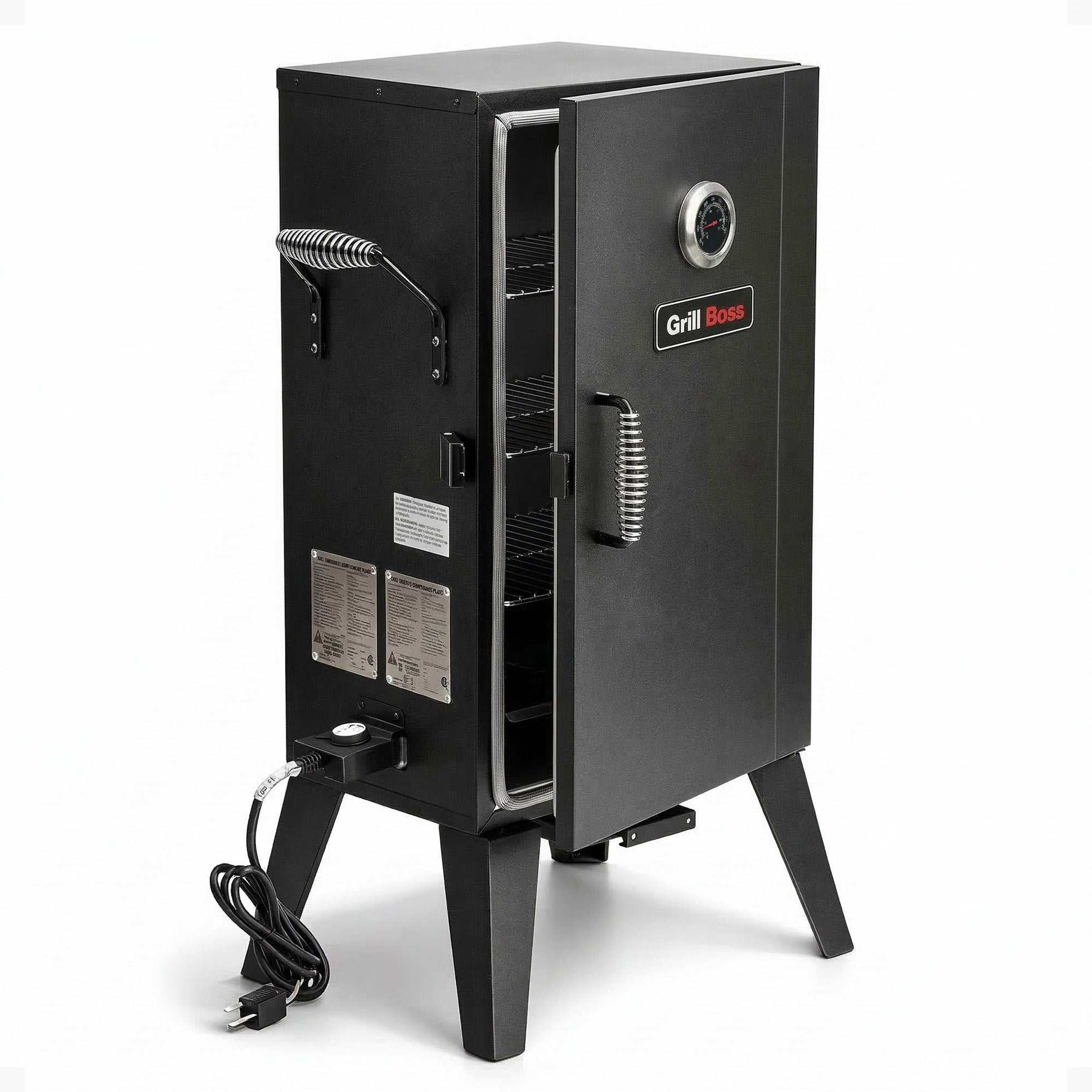 Grill Boss 1500 Watt Electric Vertical Smoker with 531 Sq In Cooking Area, Black - VMInnovations