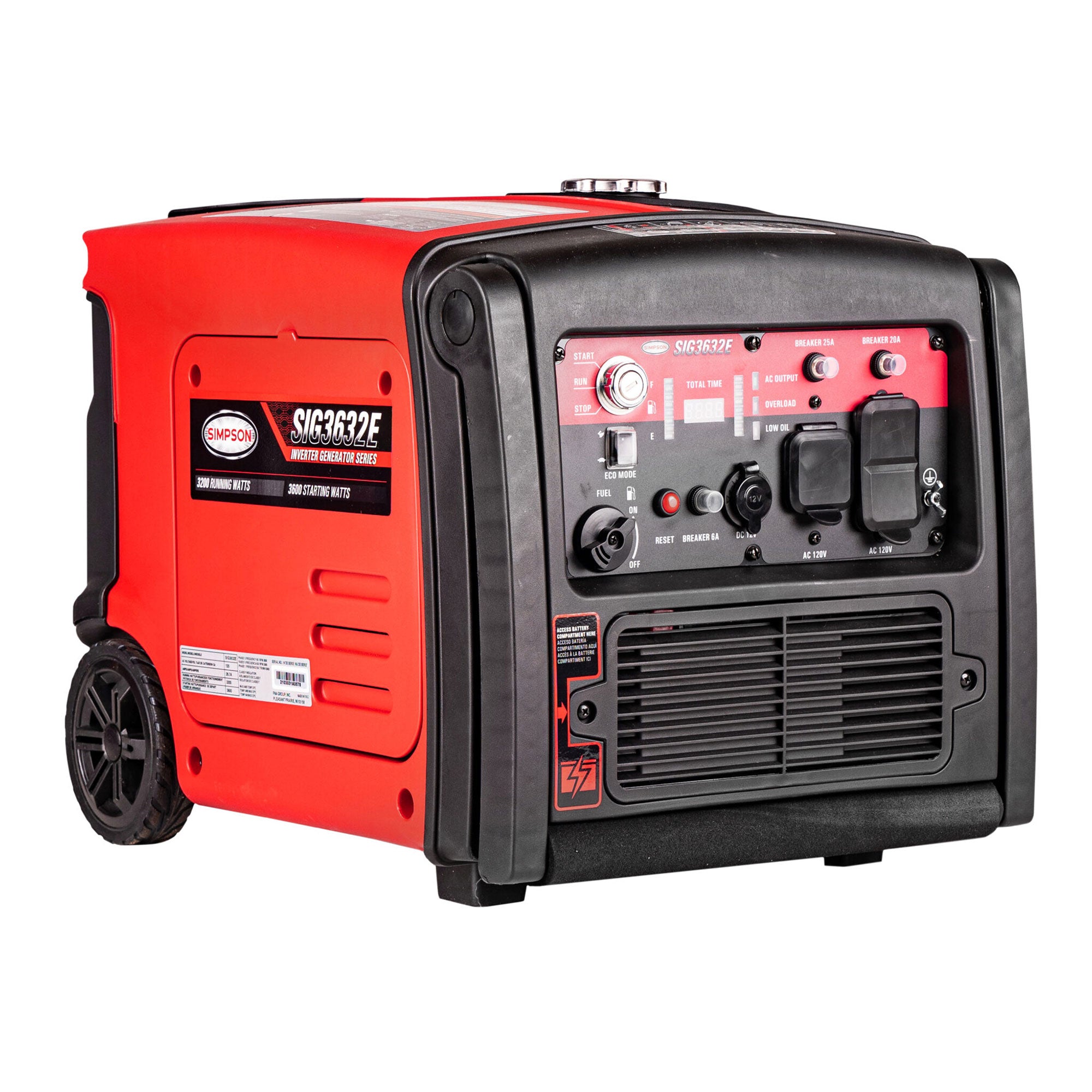SIMPSON Portable 3200 Watt Gas Inverter Generator and Portable Power Station - VMInnovations
