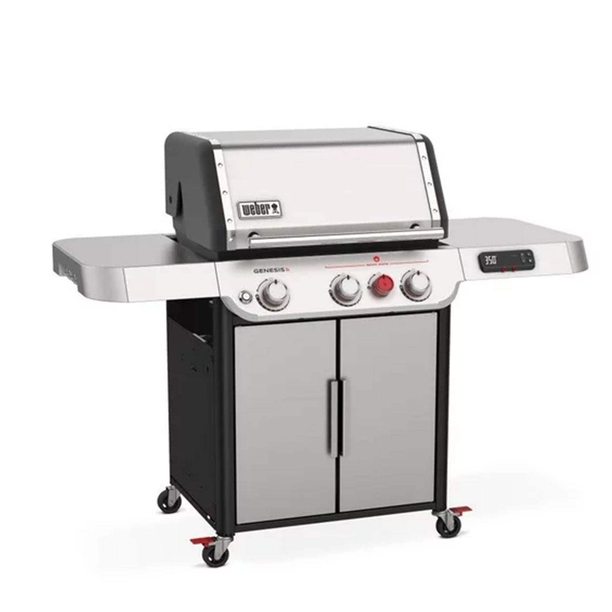 Weber Genesis SX-325s Smart Tech 3 Burner LP Gas Grill with Sear Burner, Silver - VMInnovations