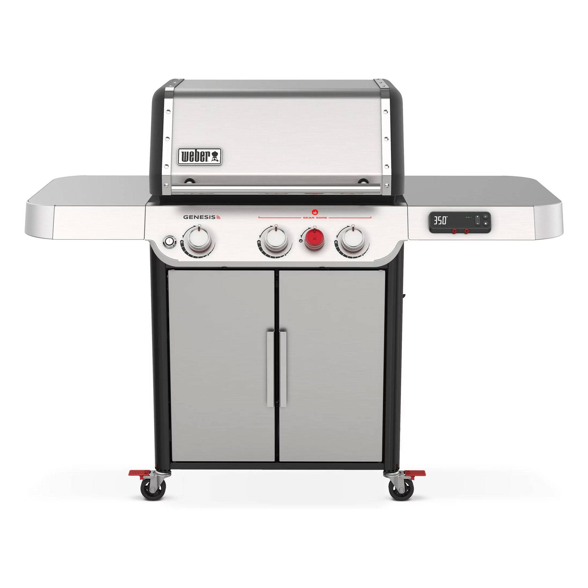 Weber Genesis SX-325s Smart Tech 3 Burner LP Gas Grill with Sear Burner, Silver - VMInnovations
