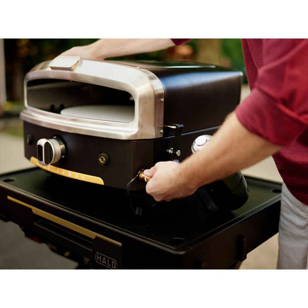 Halo Versa 16 Pizza Oven with Patented Dual Burner System and Rotating Stone - VMInnovations