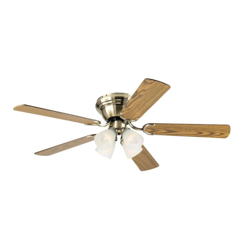 Westinghouse 52" Contempra IV Antique Brass Finish Ceiling Fan with Light Kit
