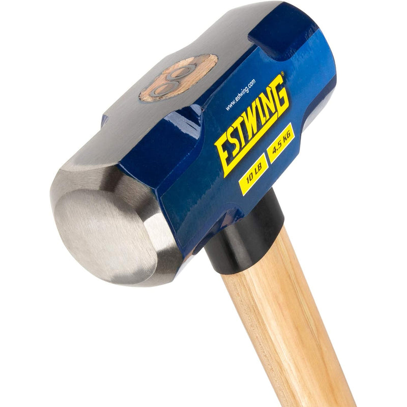 Estwing 10 Pound Head Hard Face Stake Sledge Hammer with 36 Inch Hickory Handle