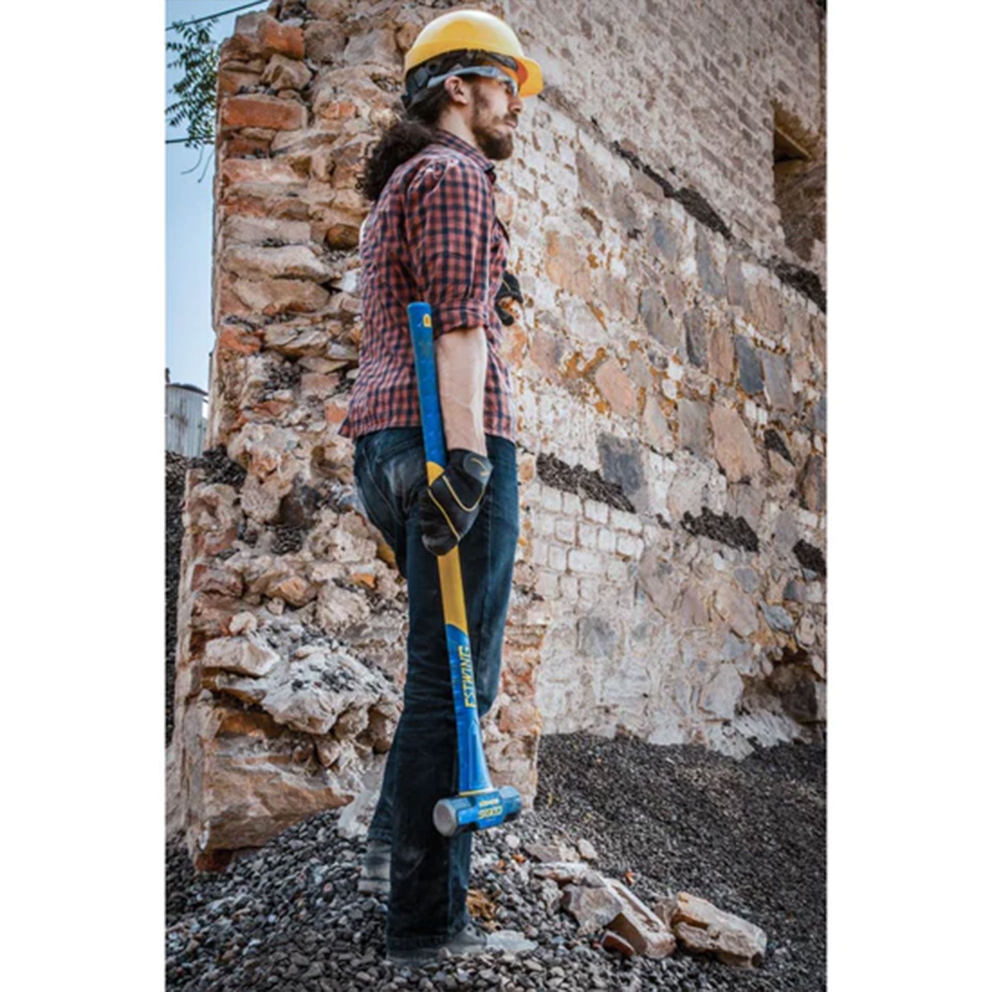 Estwing 8 Pound Head Hard Face Sledge Hammer with 36' Fiberglass Handle (Used) - VMInnovations
