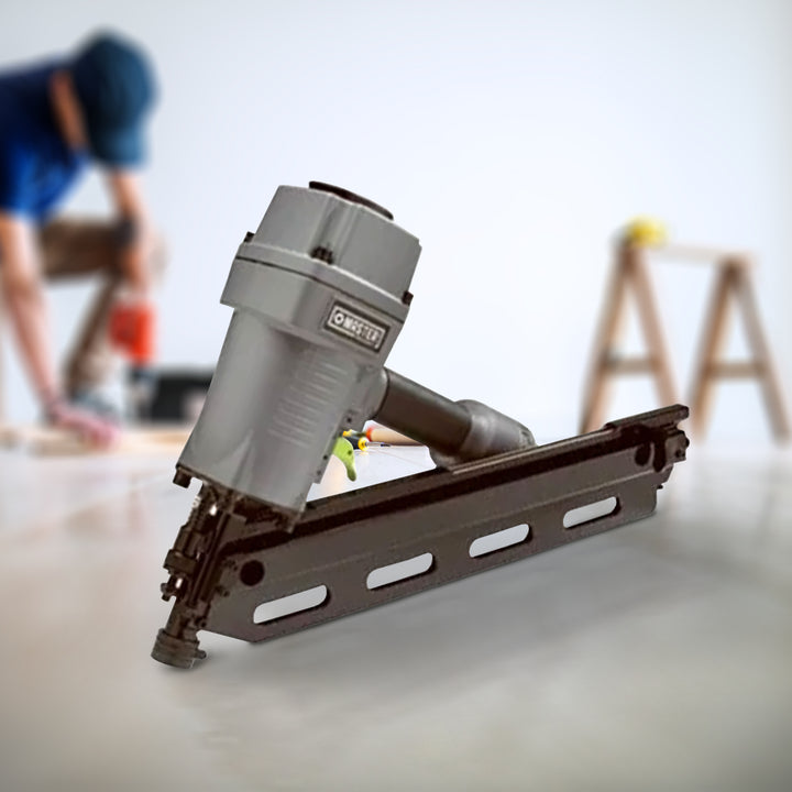 Master Mechanic Pneumatic 34 Degree Clipped Head Paper Collated Framing Nailer - VMInnovations