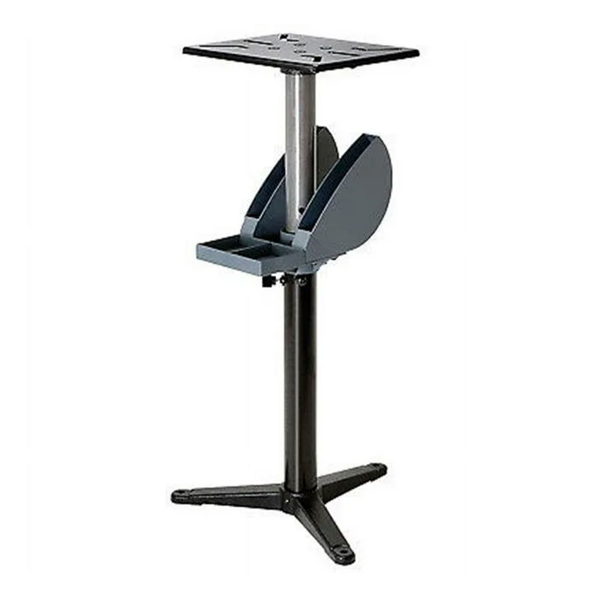 Master Mechanic Adjustable Grinder Pedestal with Tool Holder and Cast Iron Base - VMInnovations