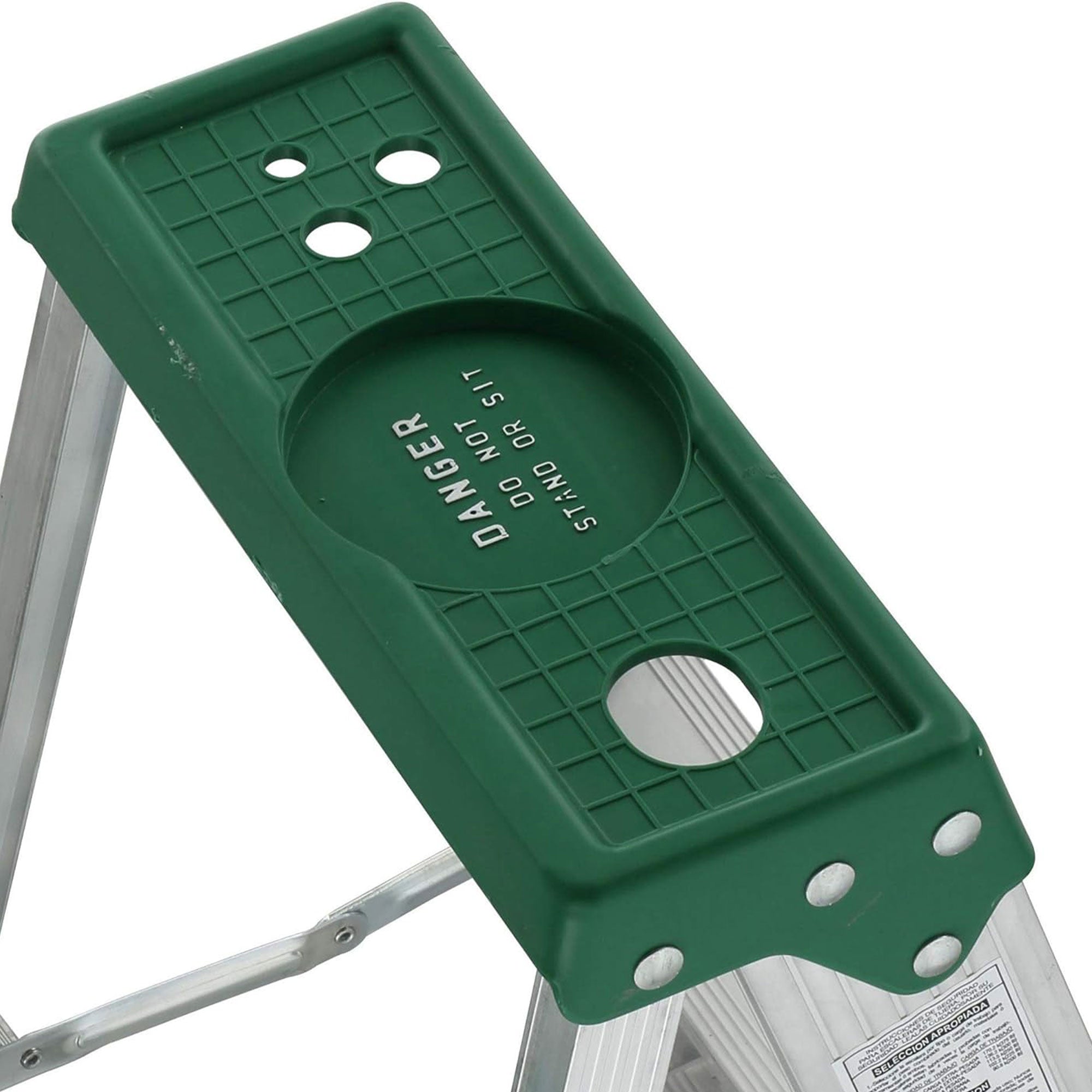 Louisville Ladder 8 Feet Aluminum Stepladder with Rubber Feet and Tool Slot