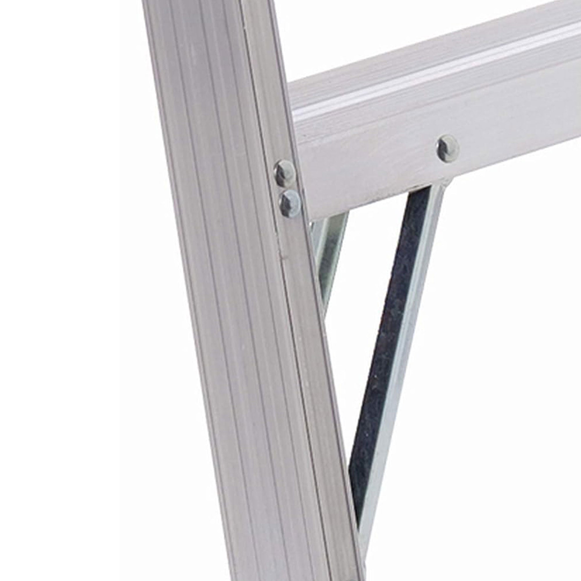 Louisville Ladder 8 Feet Aluminum Stepladder with Rubber Feet and Tool Slot