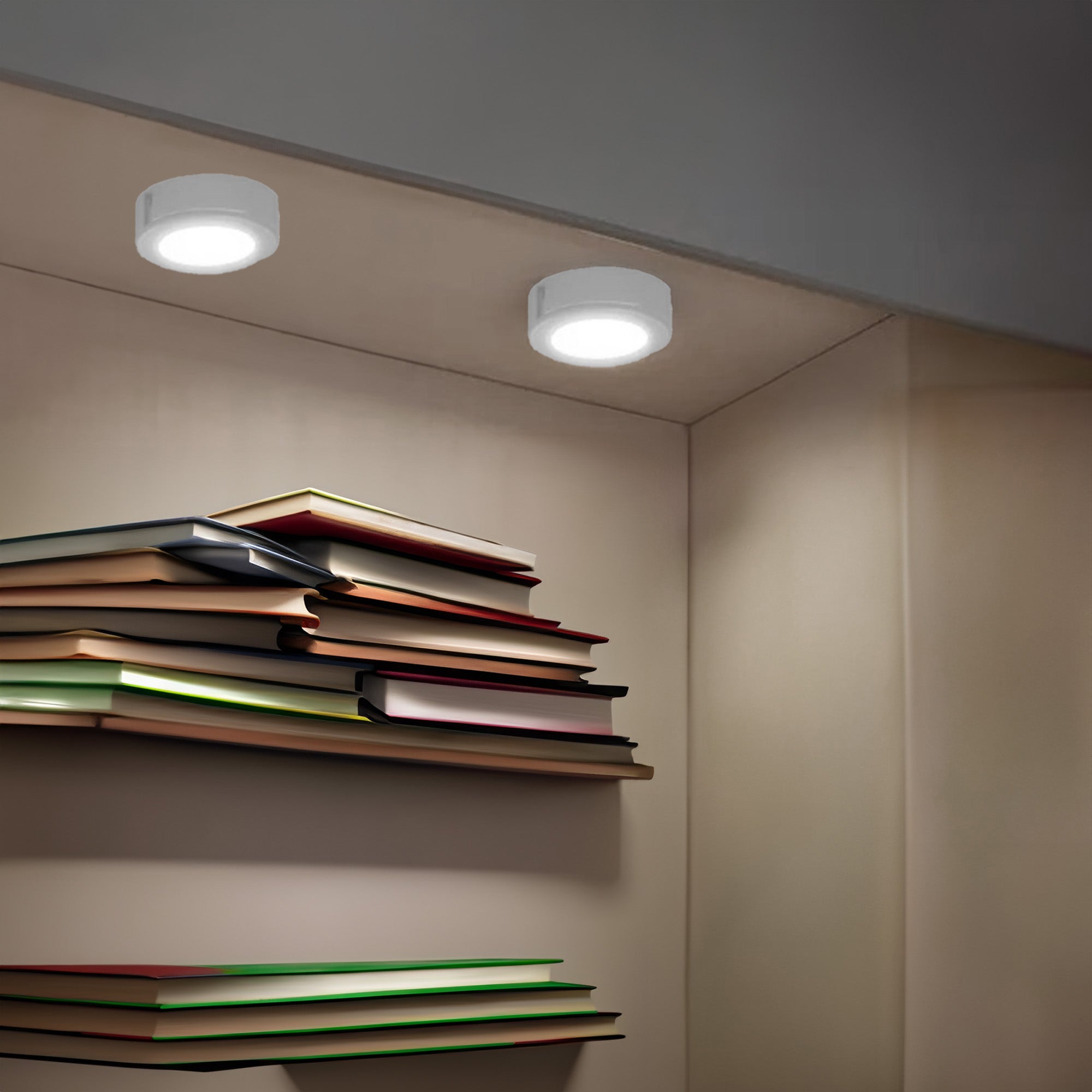 GE Set of 5 Dimmable Modern Corded Electric Plastic LED Light (Open Box)
