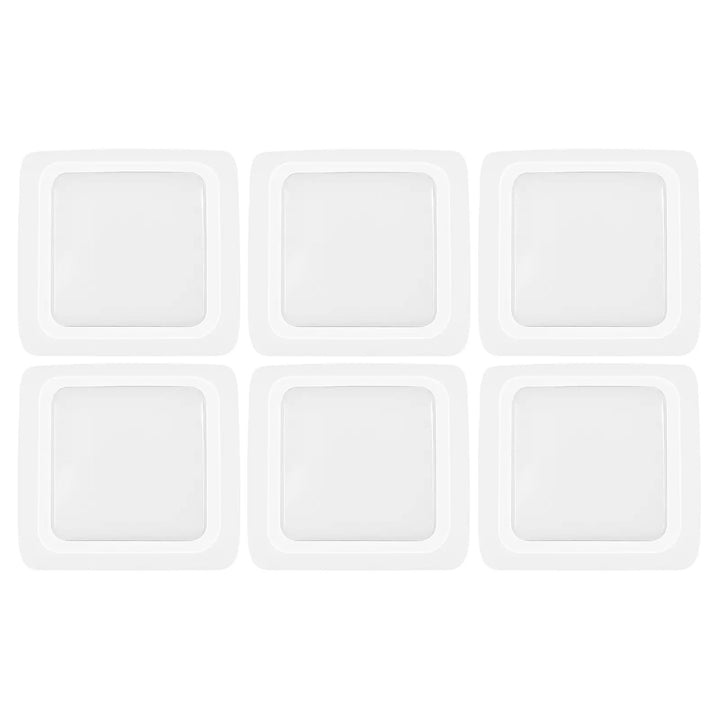 GE Set of 6 Battery Operated Plastic LED Puck Lights for Closets and Cabinets