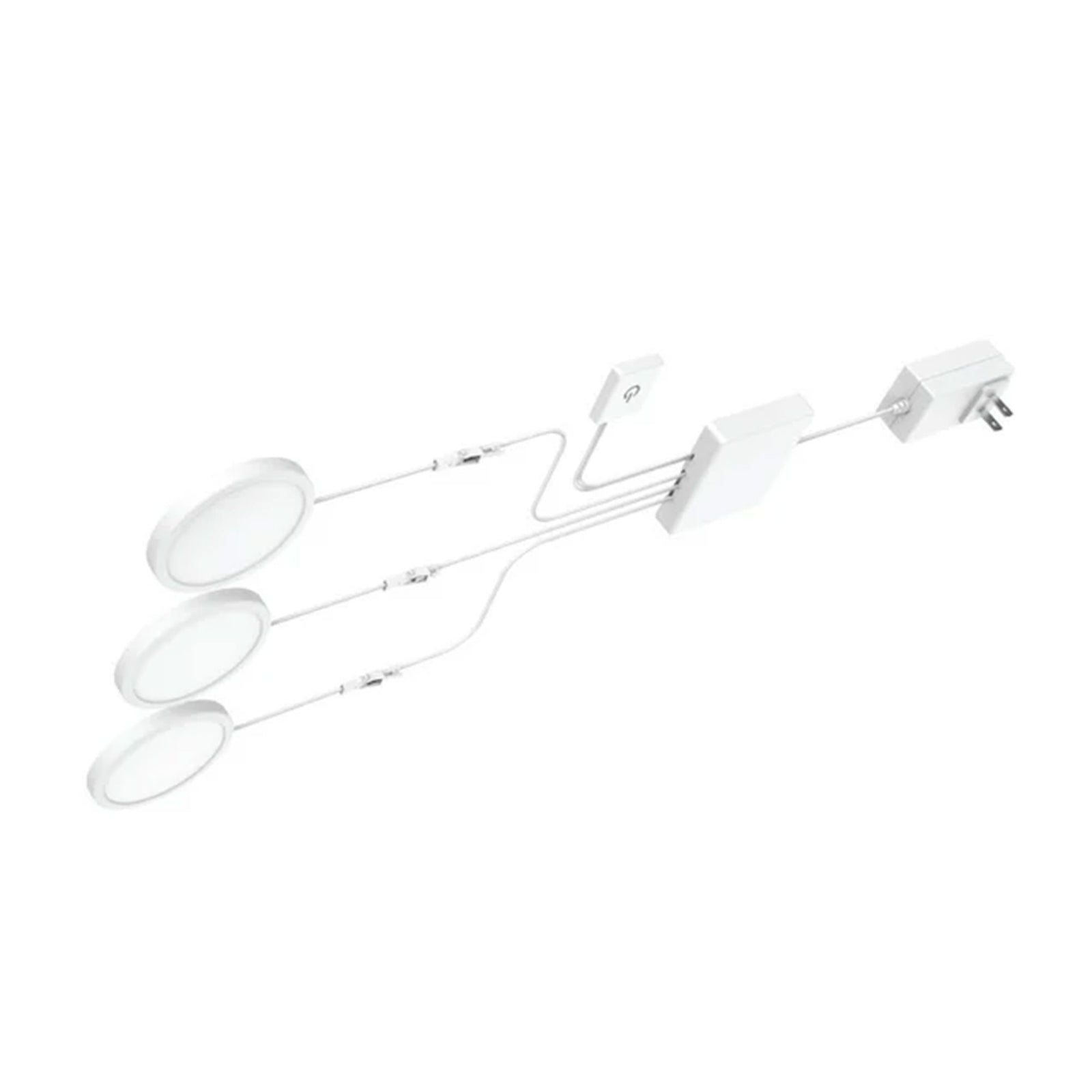 GE LED Plug In Slim Puck Light with Plastic Housing for Under Counter Fixtures - VMInnovations