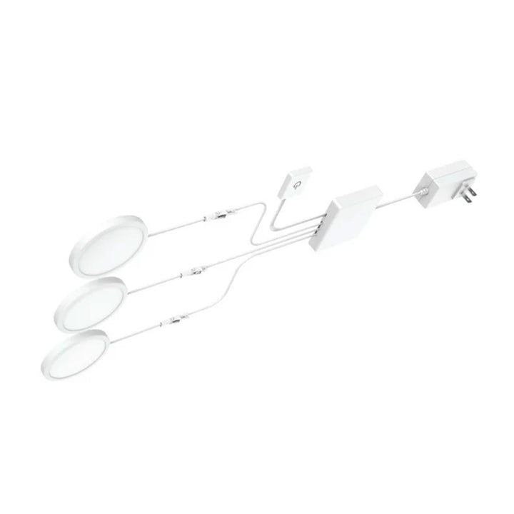 GE LED Plug In Slim Puck Light with Plastic Housing for Under Counter Fixtures - VMInnovations