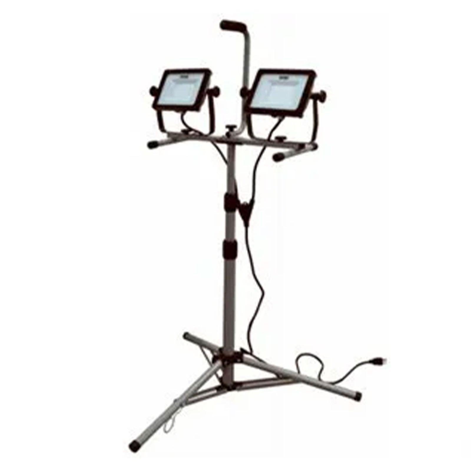 Master Electrician 10,000 Lumens LED Tripod Work Light with 6 Foot Cord, Black - VMInnovations