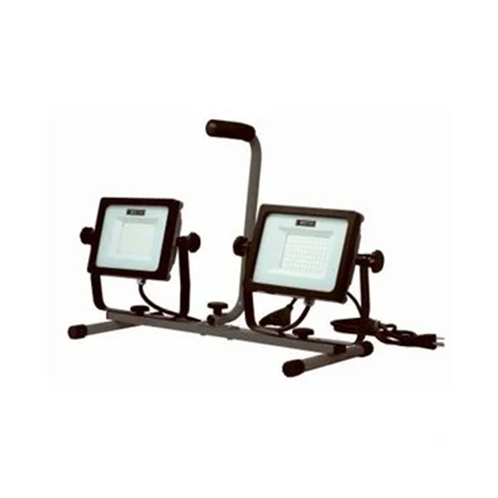 Master Electrician 10,000 Lumens LED Tripod Work Light with 6 Foot Cord, Black - VMInnovations