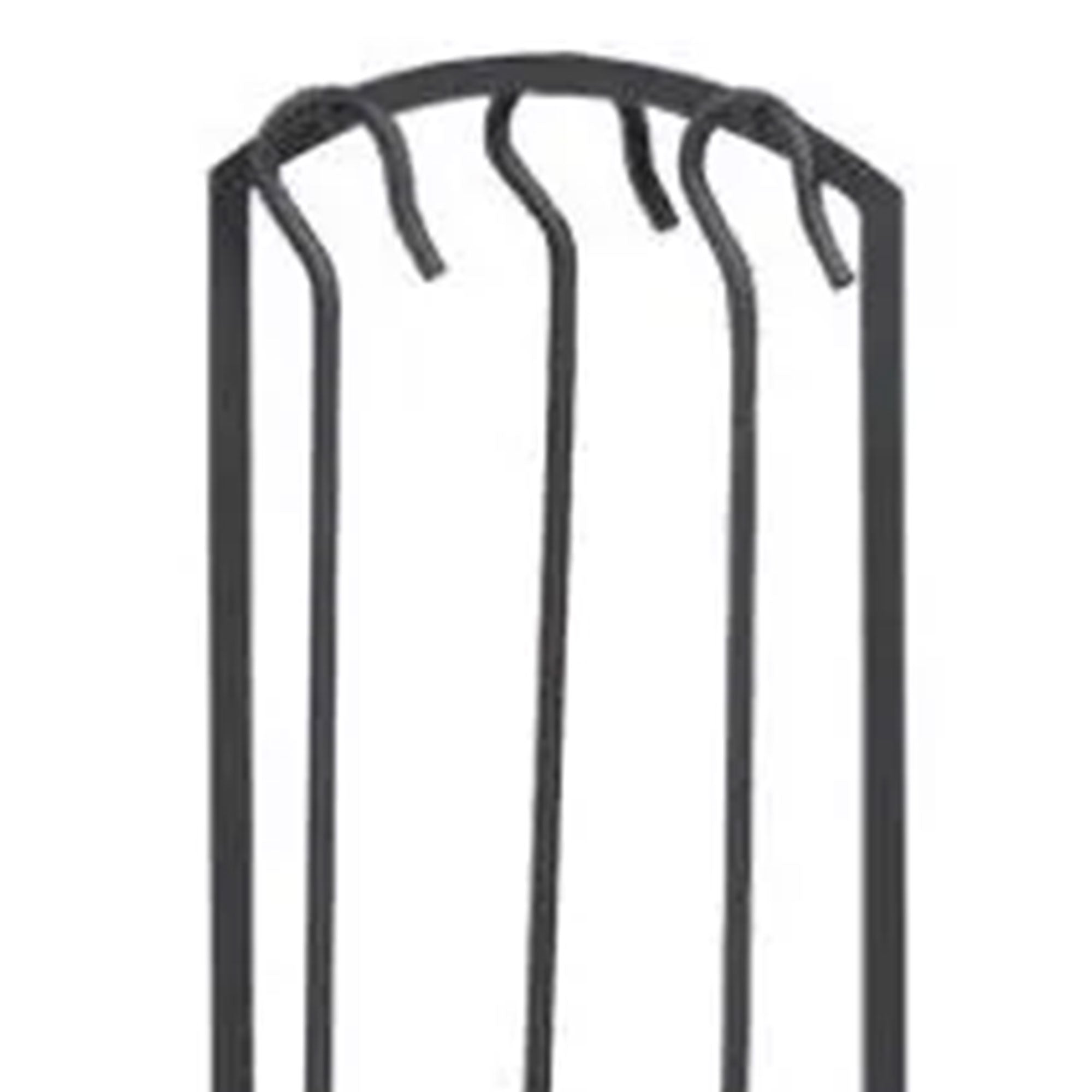 Panacea 4pc Arch Top Fireplace Tool Set with Brush, Shovel, Poker & Stand (Used) - VMInnovations