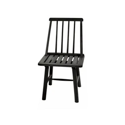 Jack Post Hardwood Classic Indoor and Outdoor Farmhouse Armless Chair, Black