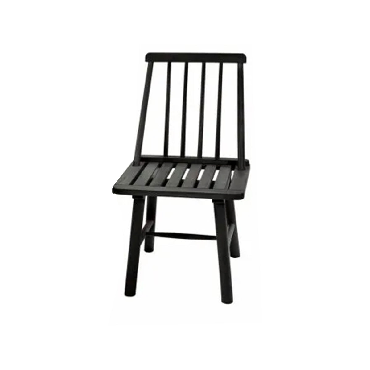Jack Post Hardwood Classic Indoor and Outdoor Farmhouse Armless Chair, Black (Used)