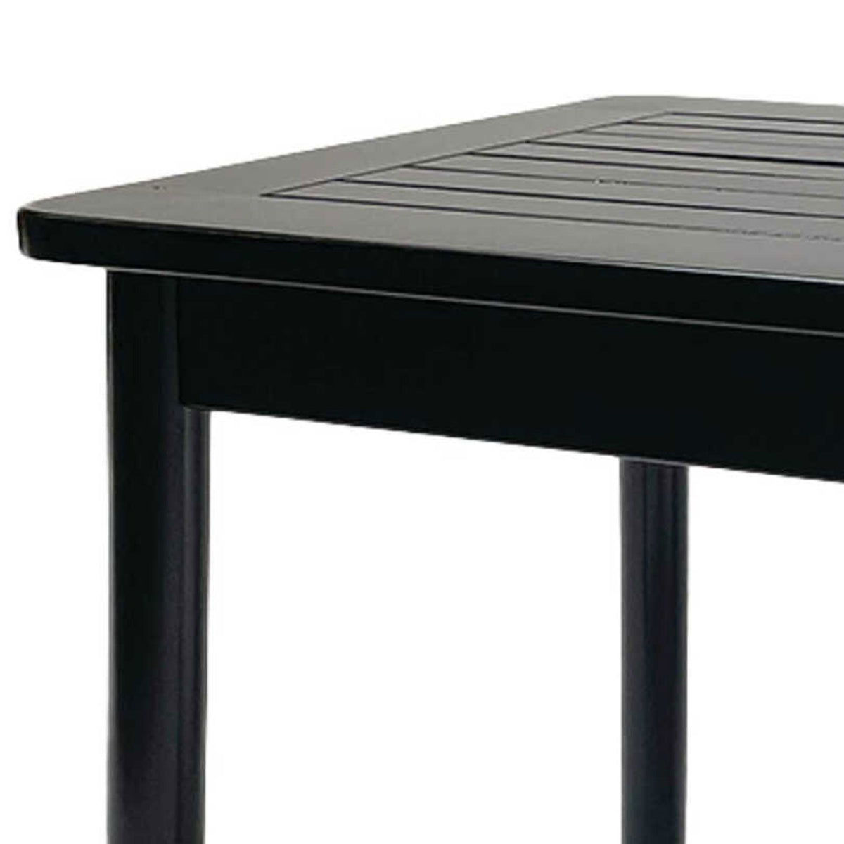 Jack Post Farmhouse Outdoor Hardwood Square Patio Dining Side End Table, (Used)