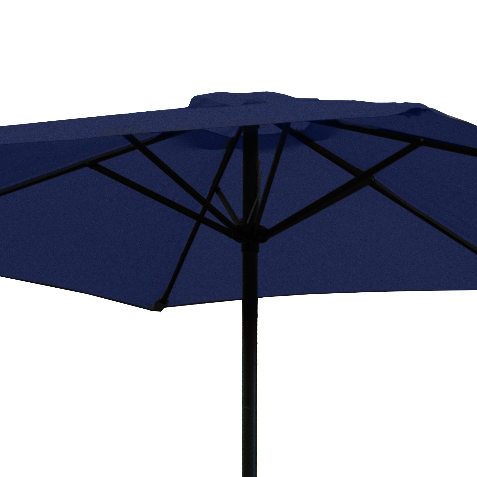 Four Seasons Courtyard Brookfield 9 Foot Outdoor Patio Market Umbrella, Navy - VMInnovations
