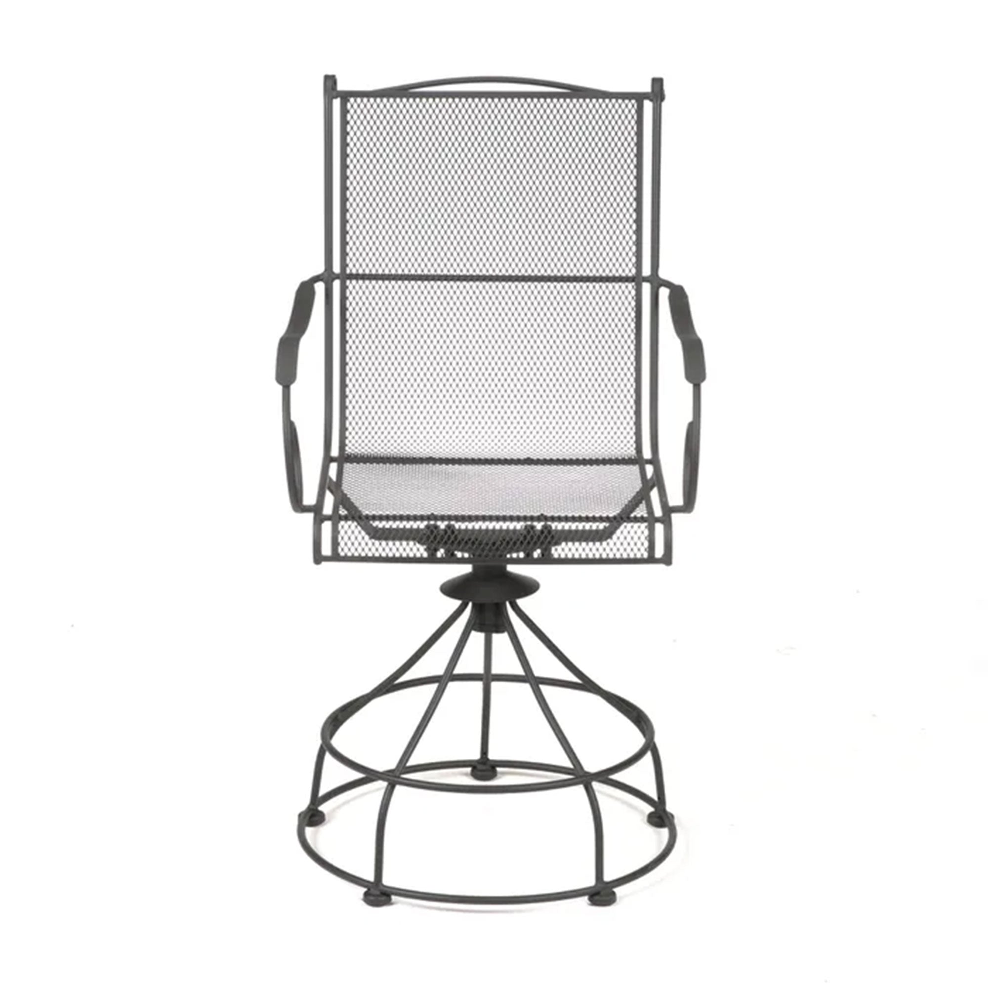 Woodard Uptown 3pc Bistro & Balcony Set w/Powder Coated Finish, Black(For Parts) - VMInnovations