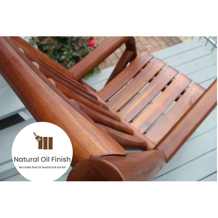 Leigh Country Porch Rocking Chair with Z Frame Design and Contoured Seating - VMInnovations