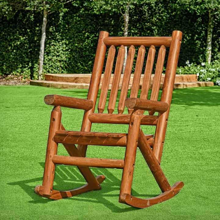 Leigh Country Porch Rocking Chair with Z Frame Design and Contoured Seating - VMInnovations