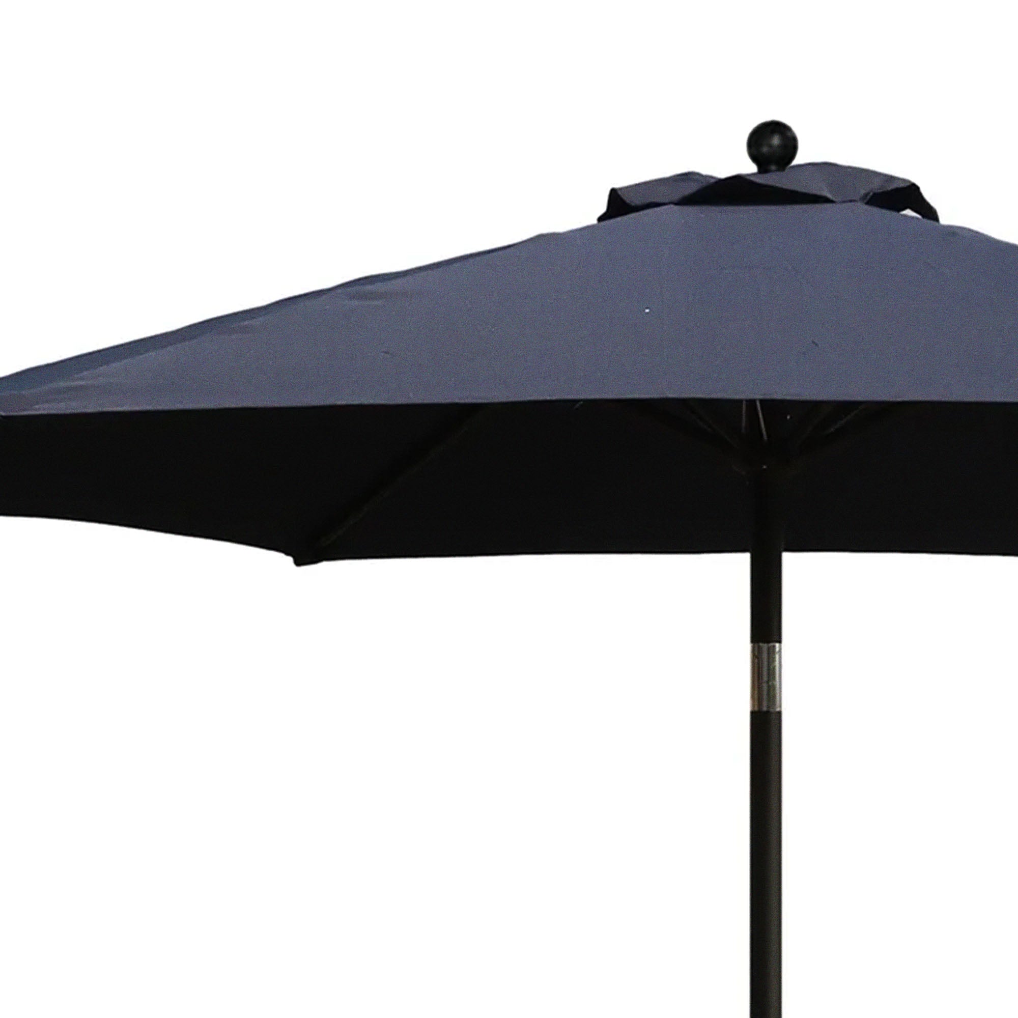 Four Seasons Courtyard Canmore 9 Foot Outdoor Patio Market Umbrella, Gray - VMInnovations