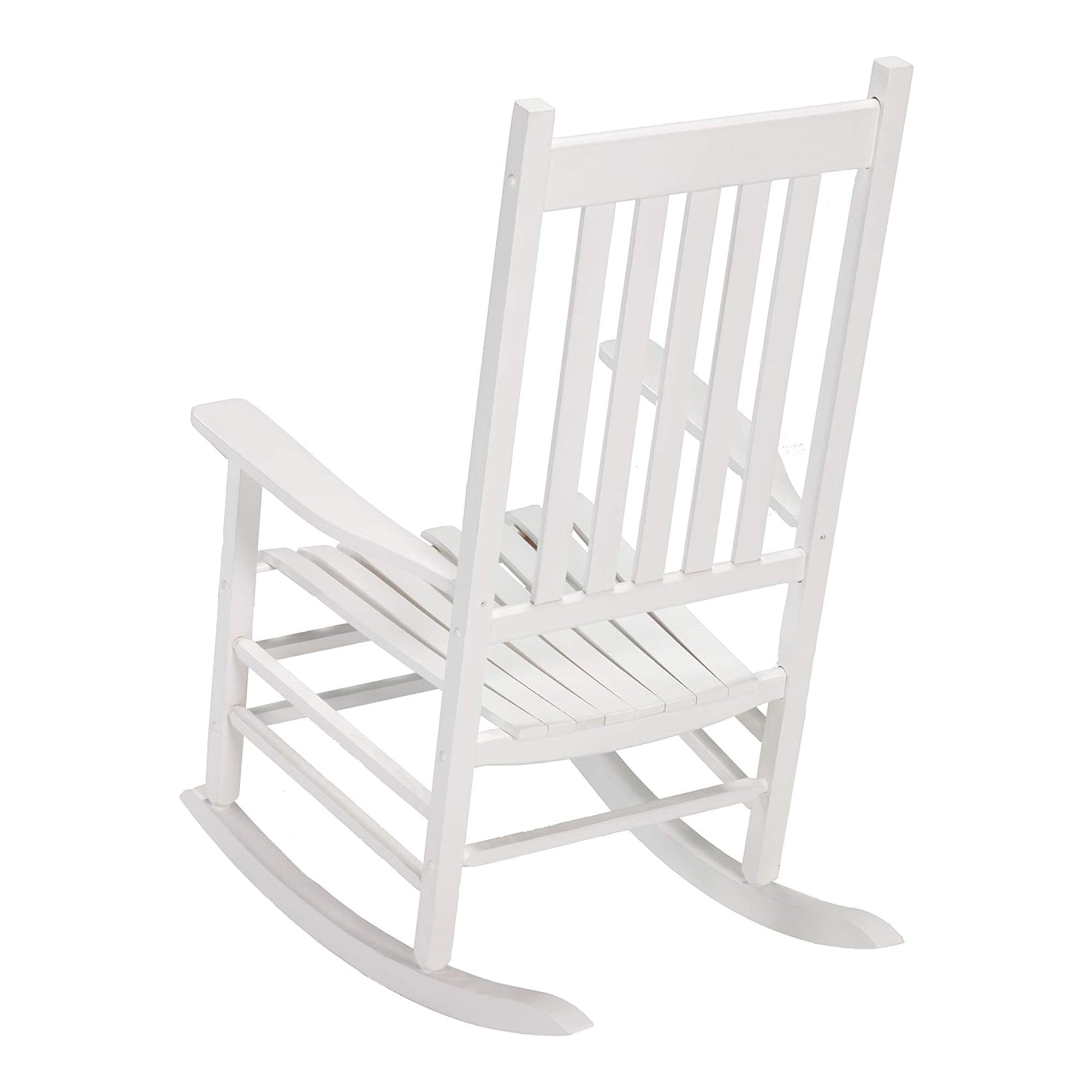 Knollwood Mission Style Kiln-dried Hardwood Porch Rocking Chair, White (Used) - VMInnovations