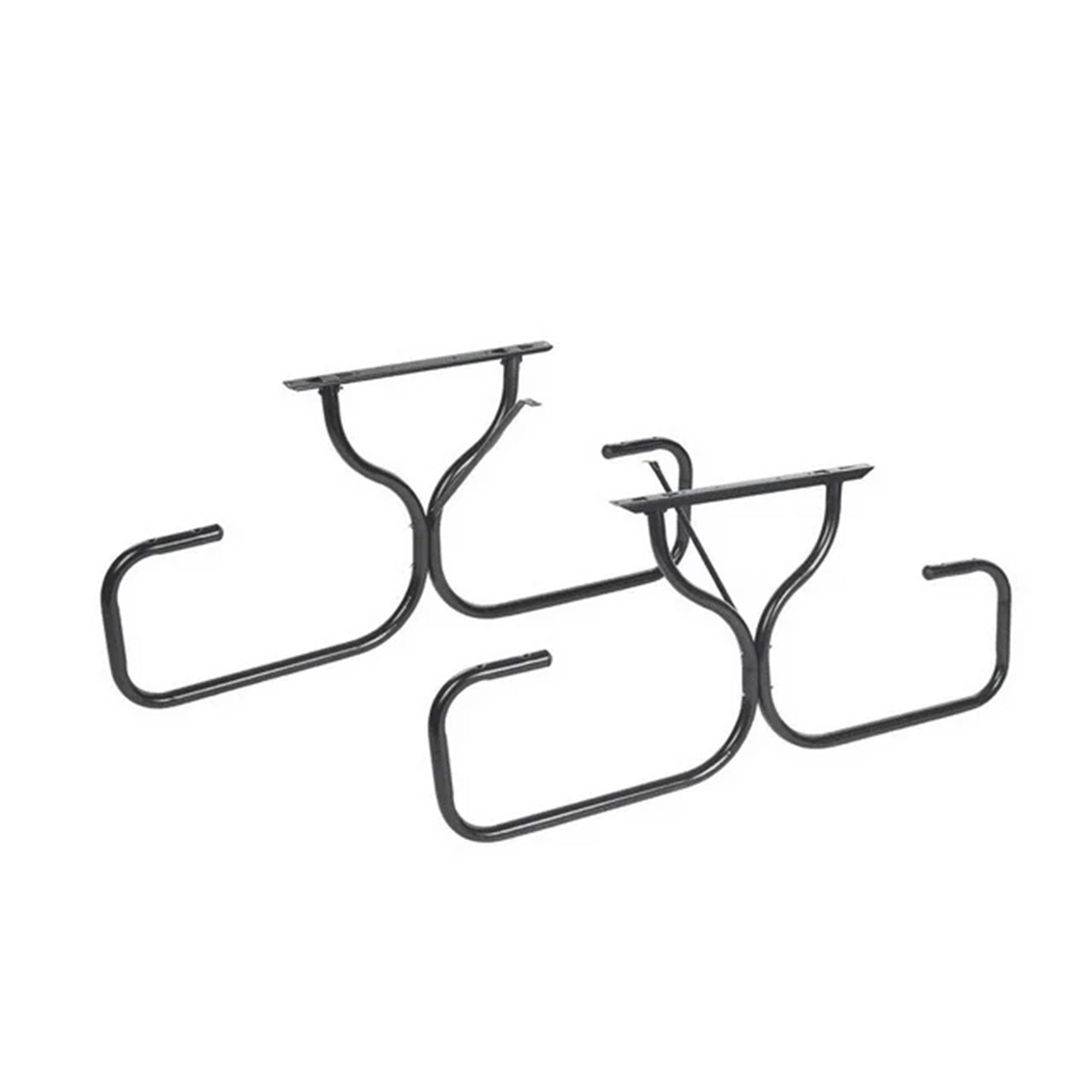 Jack Post Fiesta Charm Outdoor DIY Steel Frame for Wooden Picnic Table, Black - VMInnovations