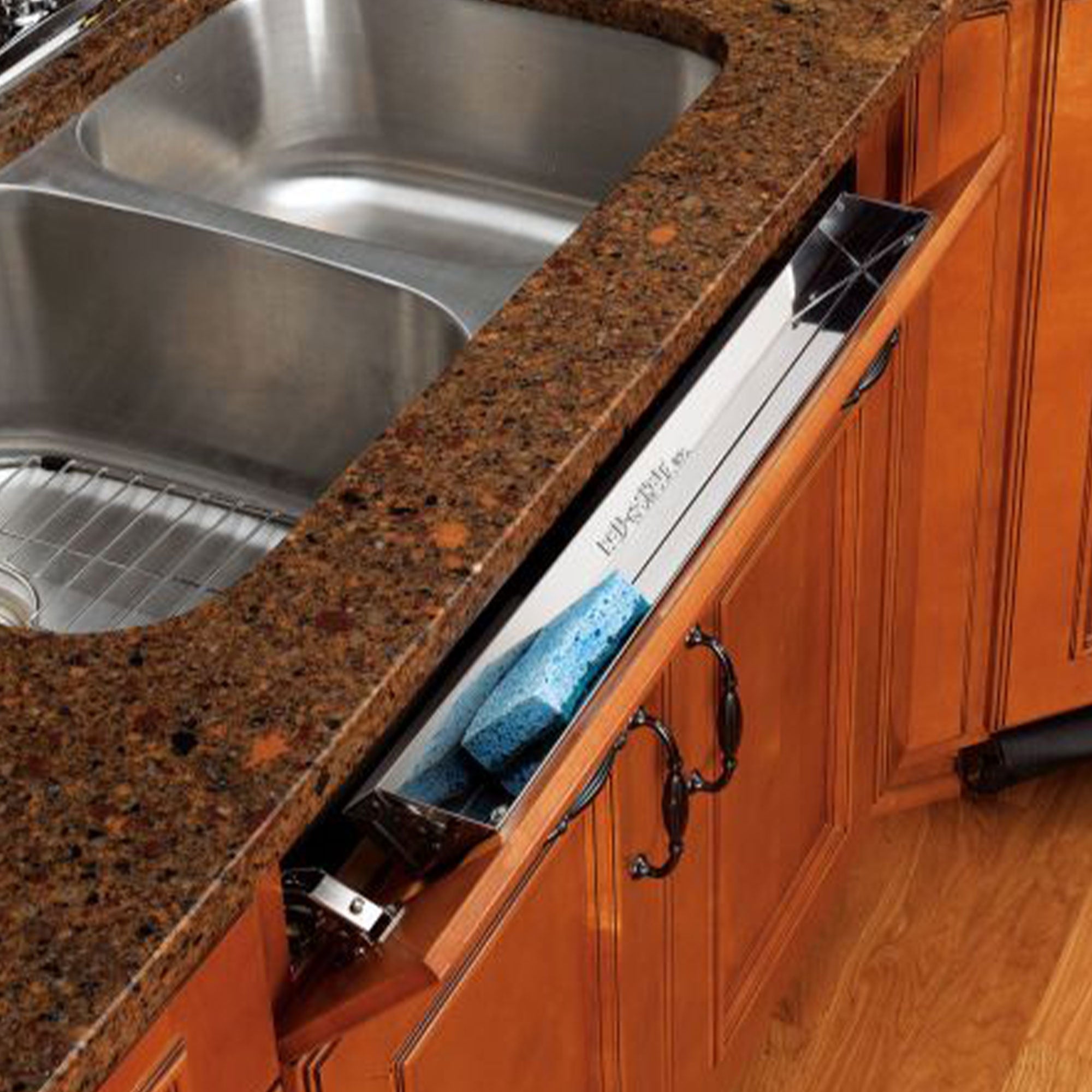 Rev-A-Shelf 22" Tip Out Tray w/ Soft-close for Sink Base Cabinet, 6581-22SS-SC-1 - VMInnovations