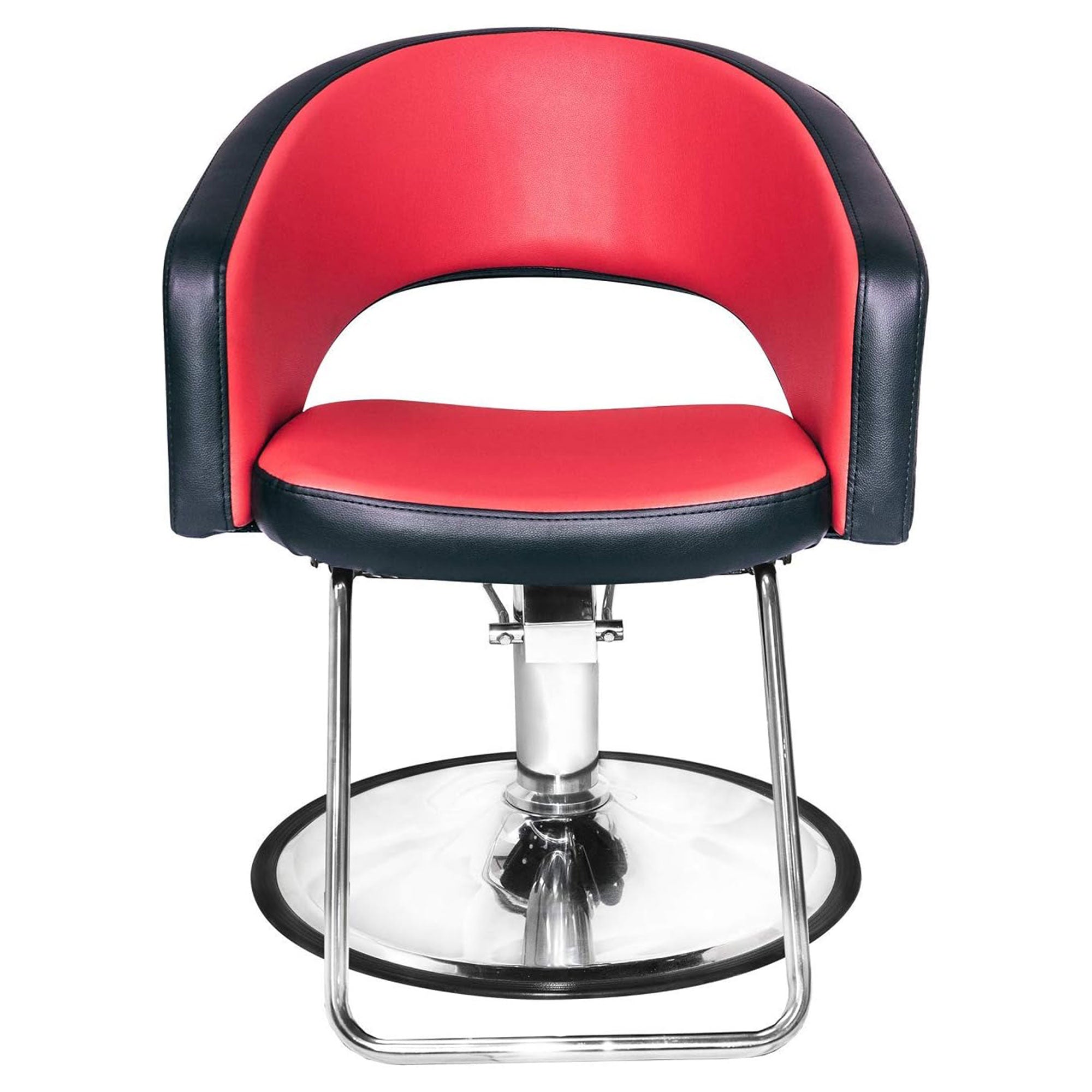 Chromium Olivia Professional Styling Chair w/High Density Foam Cushions, Black - VMInnovations
