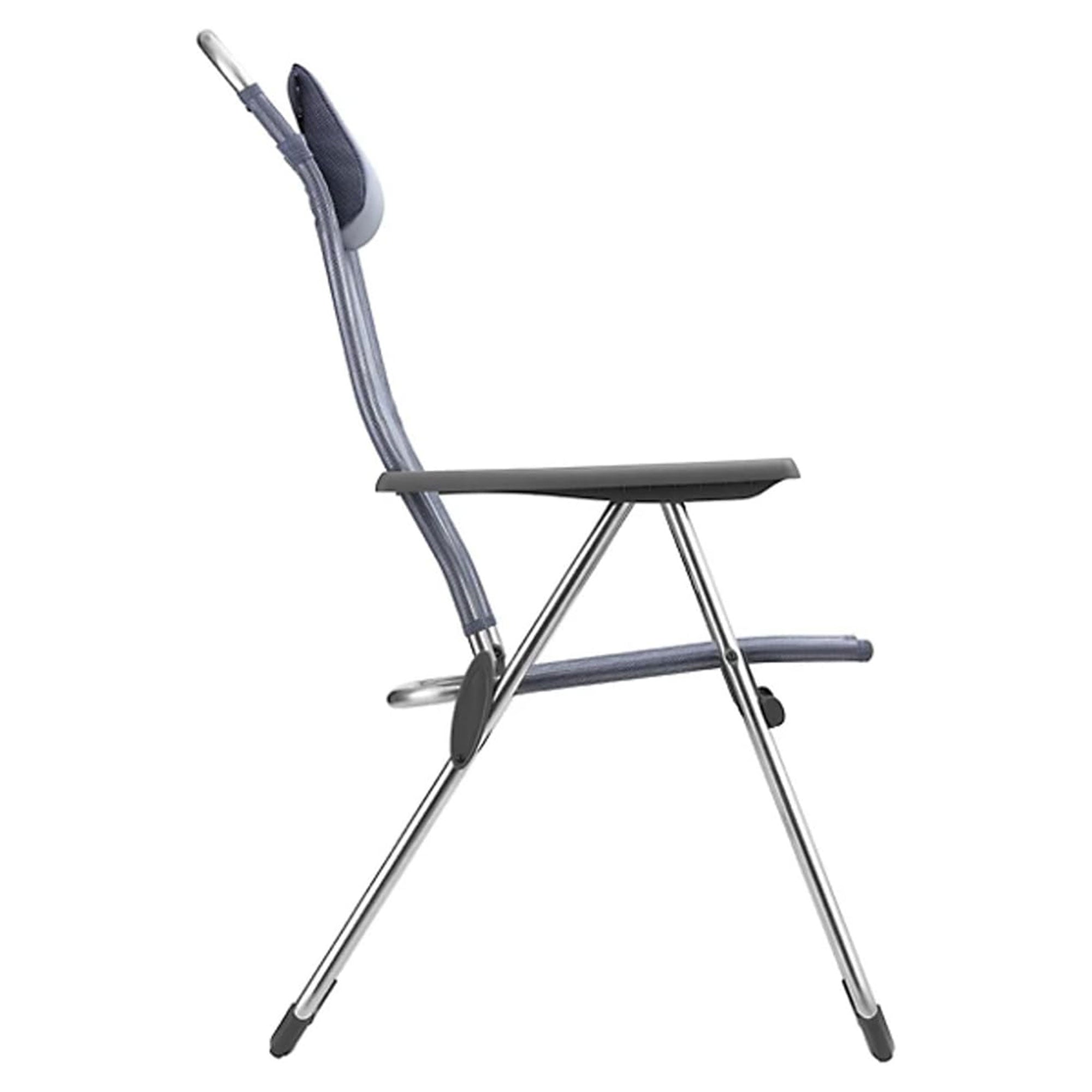 Lafuma ALU CHAM XL Adjustable Ergonomic Reclining Outdoor Folding Chair, Ocean - VMInnovations