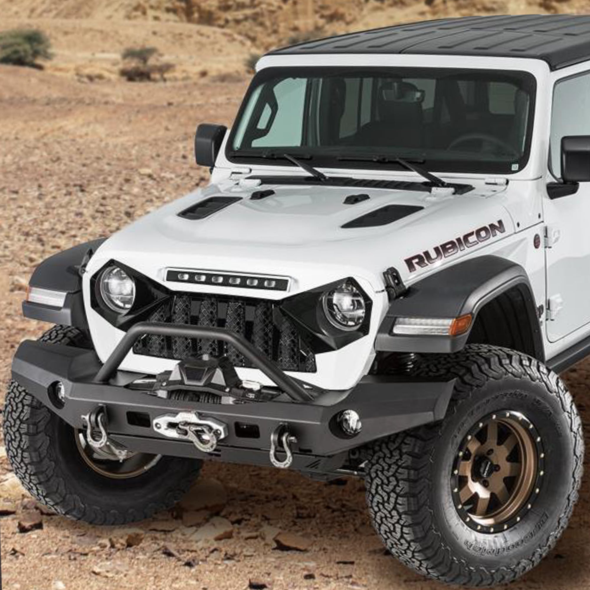 AMERICAN MODIFIED Demon Grille, 2018-2023 Wrangler JL & Gladiator JT(Open Box) - VMInnovations