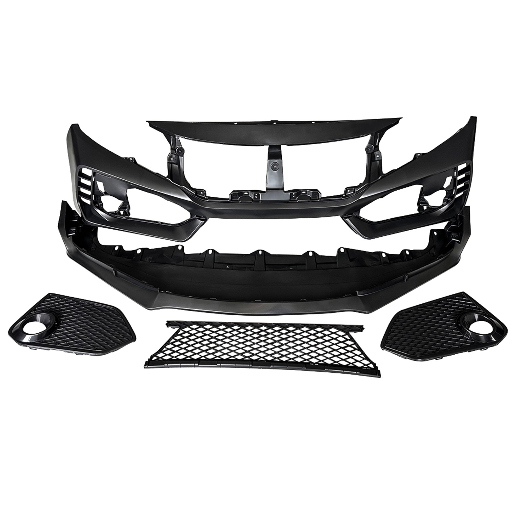 AMERICAN MODIFIED Type R Style Conversion Front Bumper for 2016-2019 Honda Civic - VMInnovations