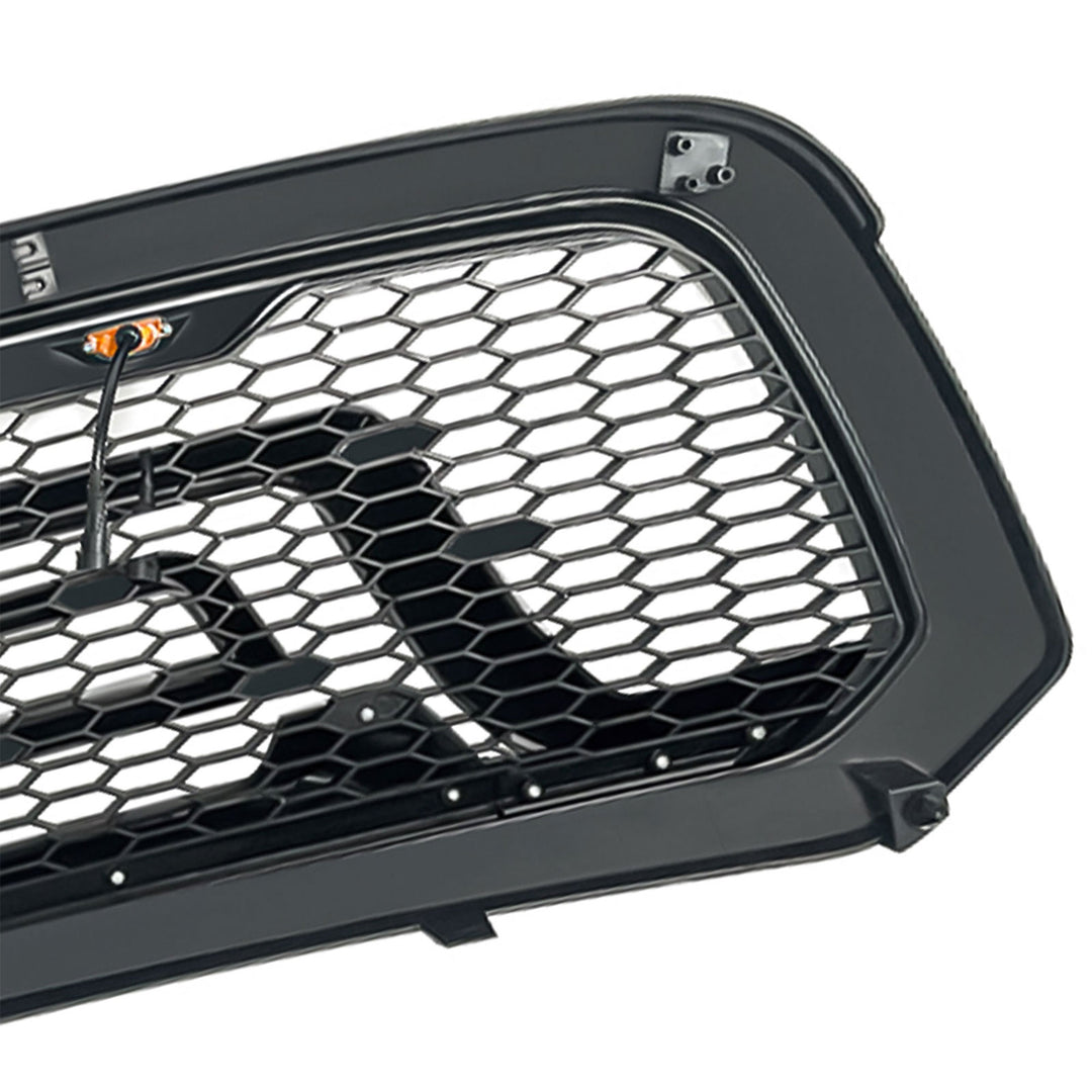 AMERICAN MODIFIED Front Armor Grille w/Amber Lights for 2013-2018 Dodge Ram 1500 - VMInnovations