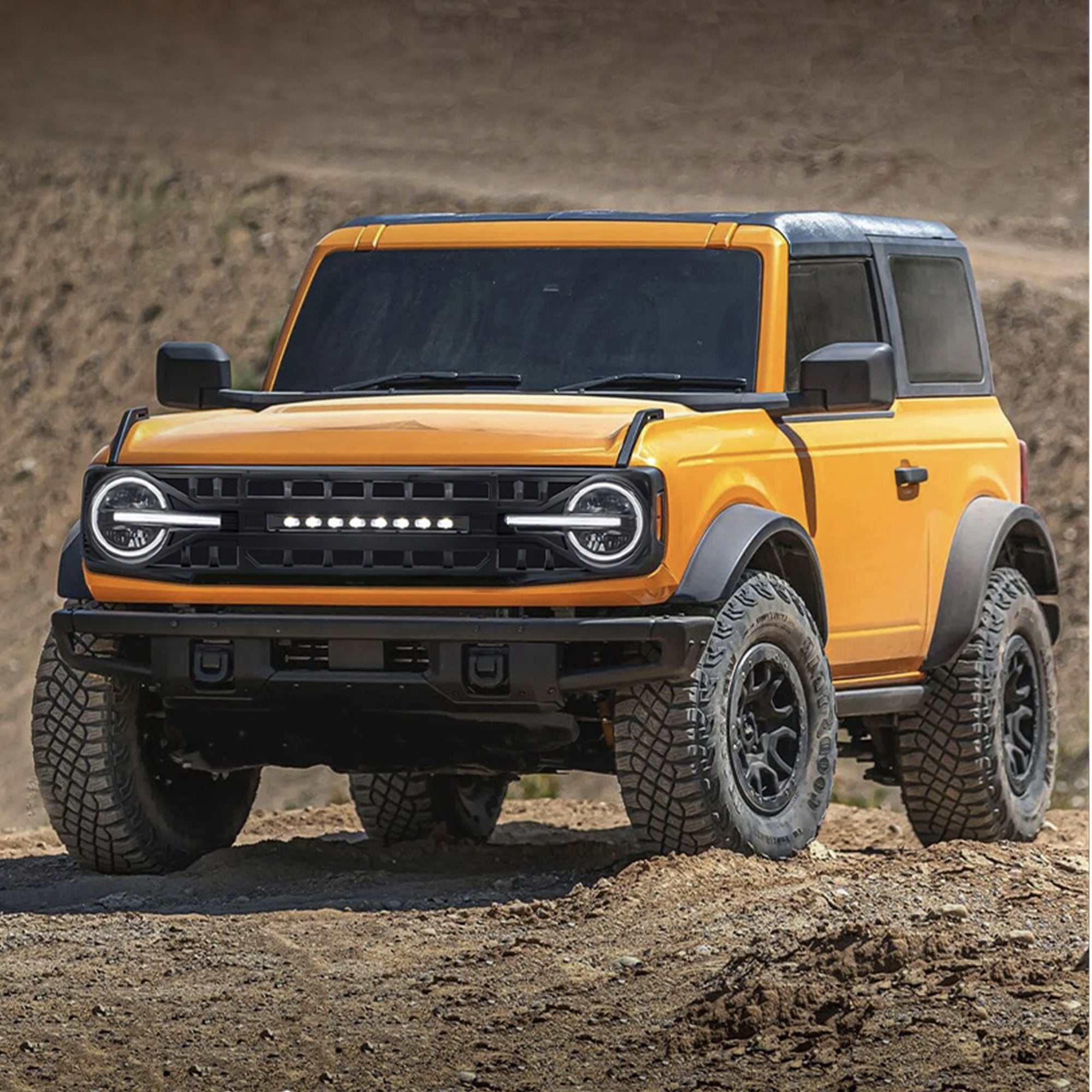 AMERICAN MODIFIED Armor Grille for 2021-2024 Ford Bronco with Off-Road Lights