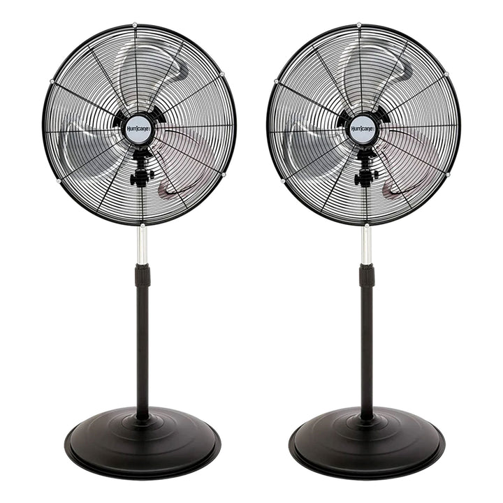 Hurricane Pro Series 20” High Velocity Oscillating Pedestal Stand Fan, 2 Pack - VMInnovations