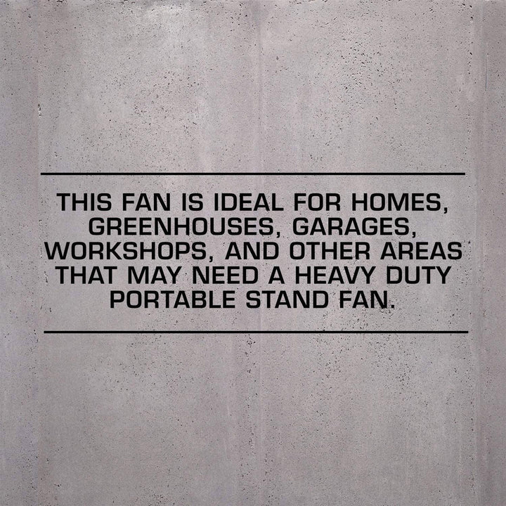 Hurricane Pro Series 20” High Velocity Oscillating Pedestal Stand Fan, 2 Pack - VMInnovations