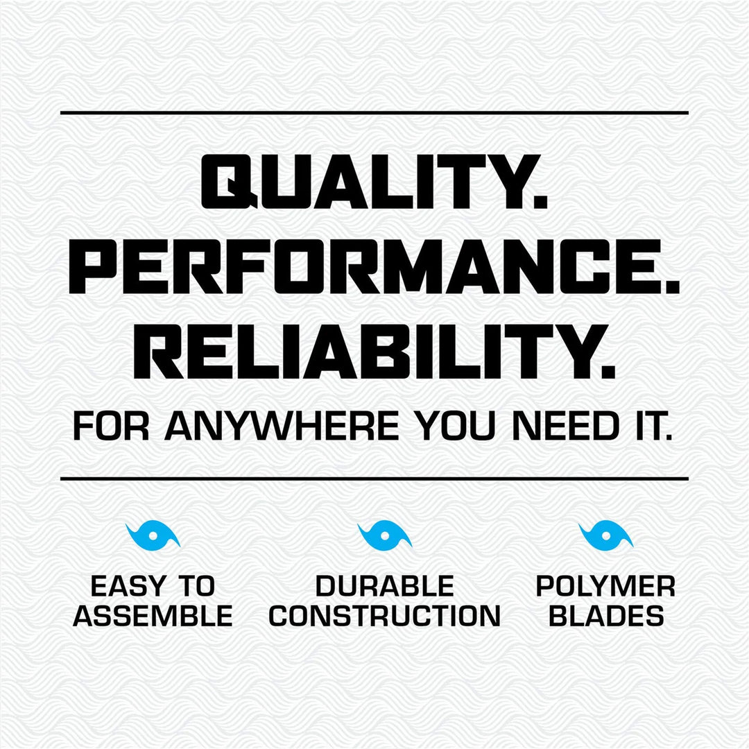 Hurricane Supreme 16 Inch 3 Speed Oscillating Stand Pedestal Fan, 2-Pack, White - VMInnovations