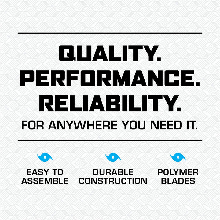 Hurricane Supreme 16 Inch 3 Speed Oscillating Stand Pedestal Fan, 2-Pack, White - VMInnovations