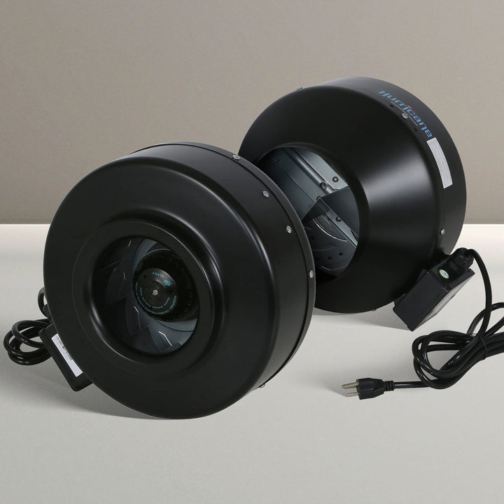 Hurricane 8" Commercial Grade Inline Wall Fan For HVAC & Ventilation (2 Pack) - VMInnovations