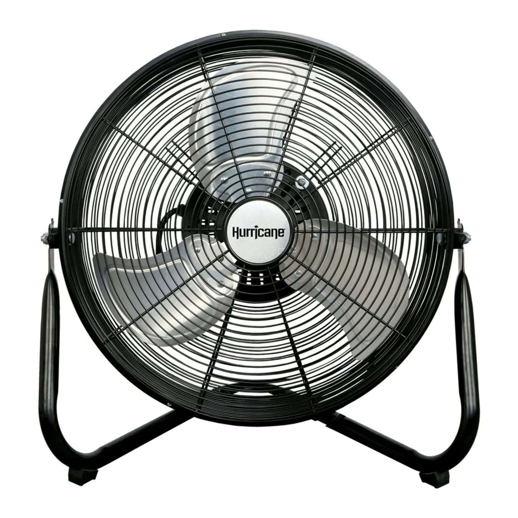 Hurricane Pro Series 16" High Velocity Metal Orbital Floor Fan, Black (2 Pack) - VMInnovations