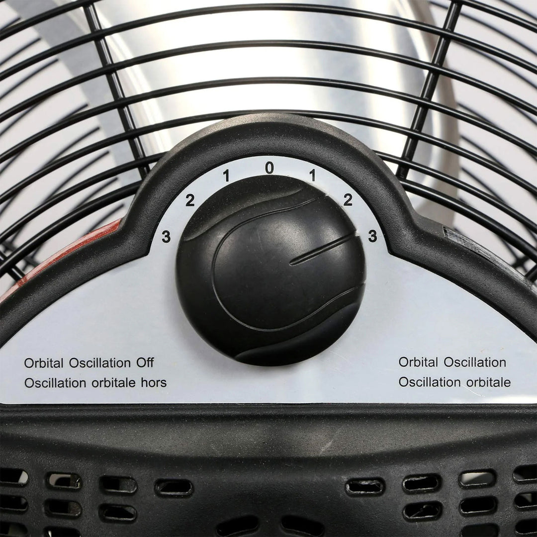 Hurricane Pro Series 16" High Velocity Metal Orbital Floor Fan, Black (2 Pack) - VMInnovations