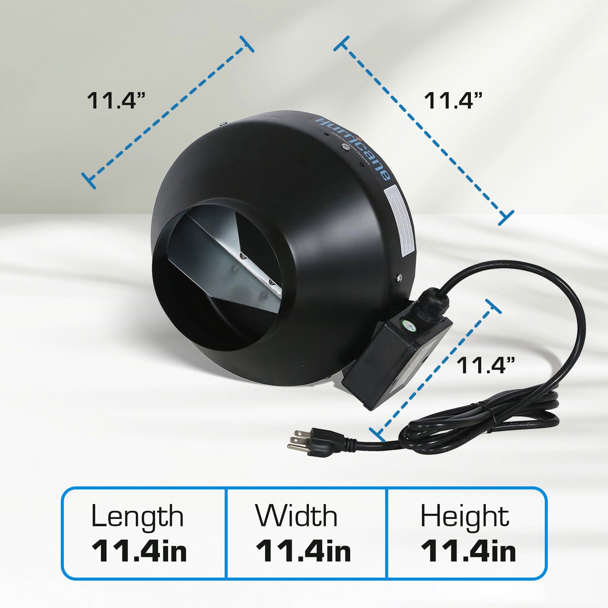 Hurricane 6" Commercial Grade Inline Wall Fan For HVAC & Ventilation (2 Pack) - VMInnovations
