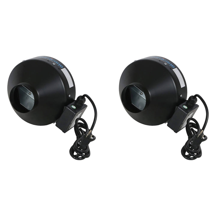 Hurricane 4" Commercial Grade Inline Wall Fan For HVAC & Ventilation (2 Pack) - VMInnovations