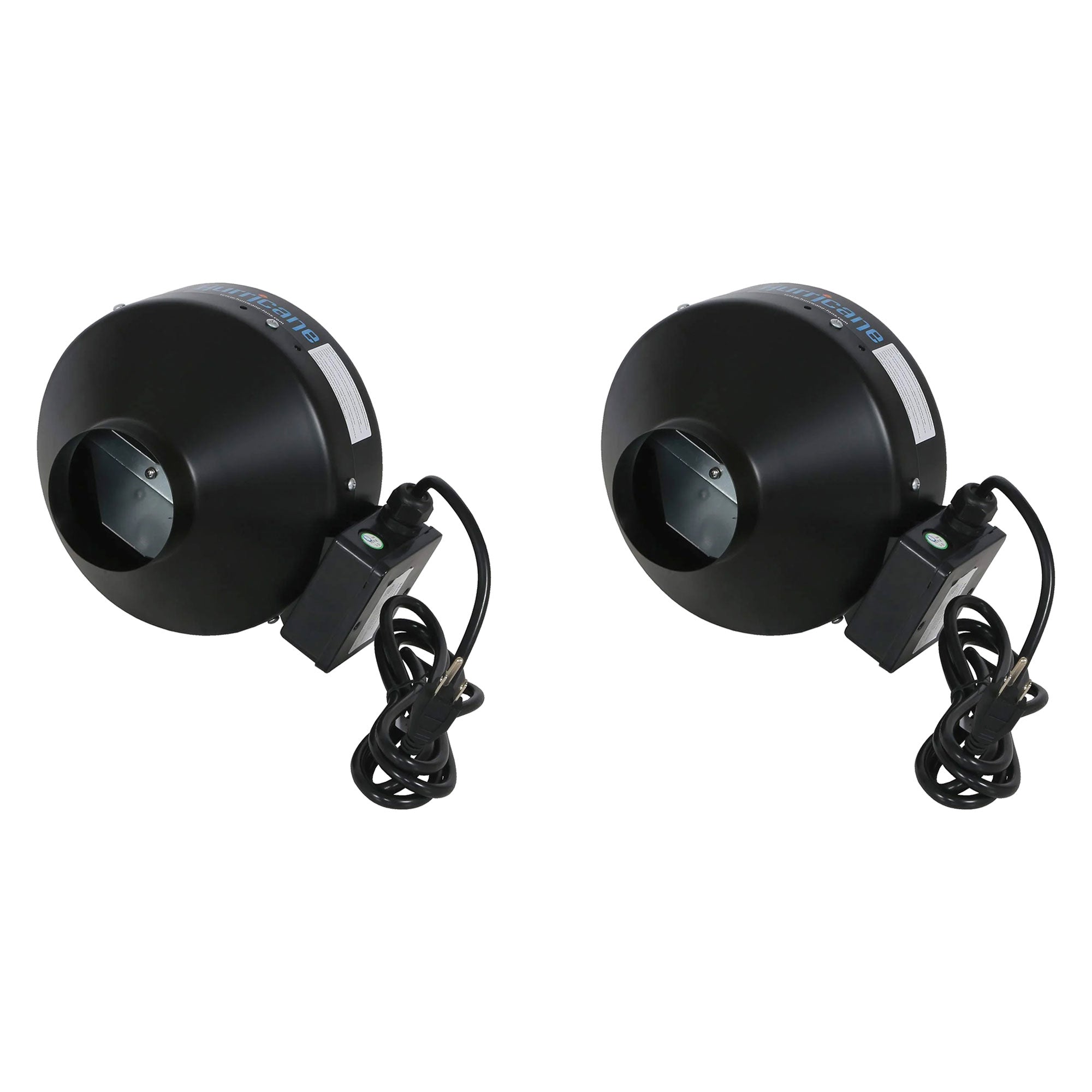 Hurricane 4" Commercial Grade Inline Wall Fan For HVAC & Ventilation (2 Pack) - VMInnovations